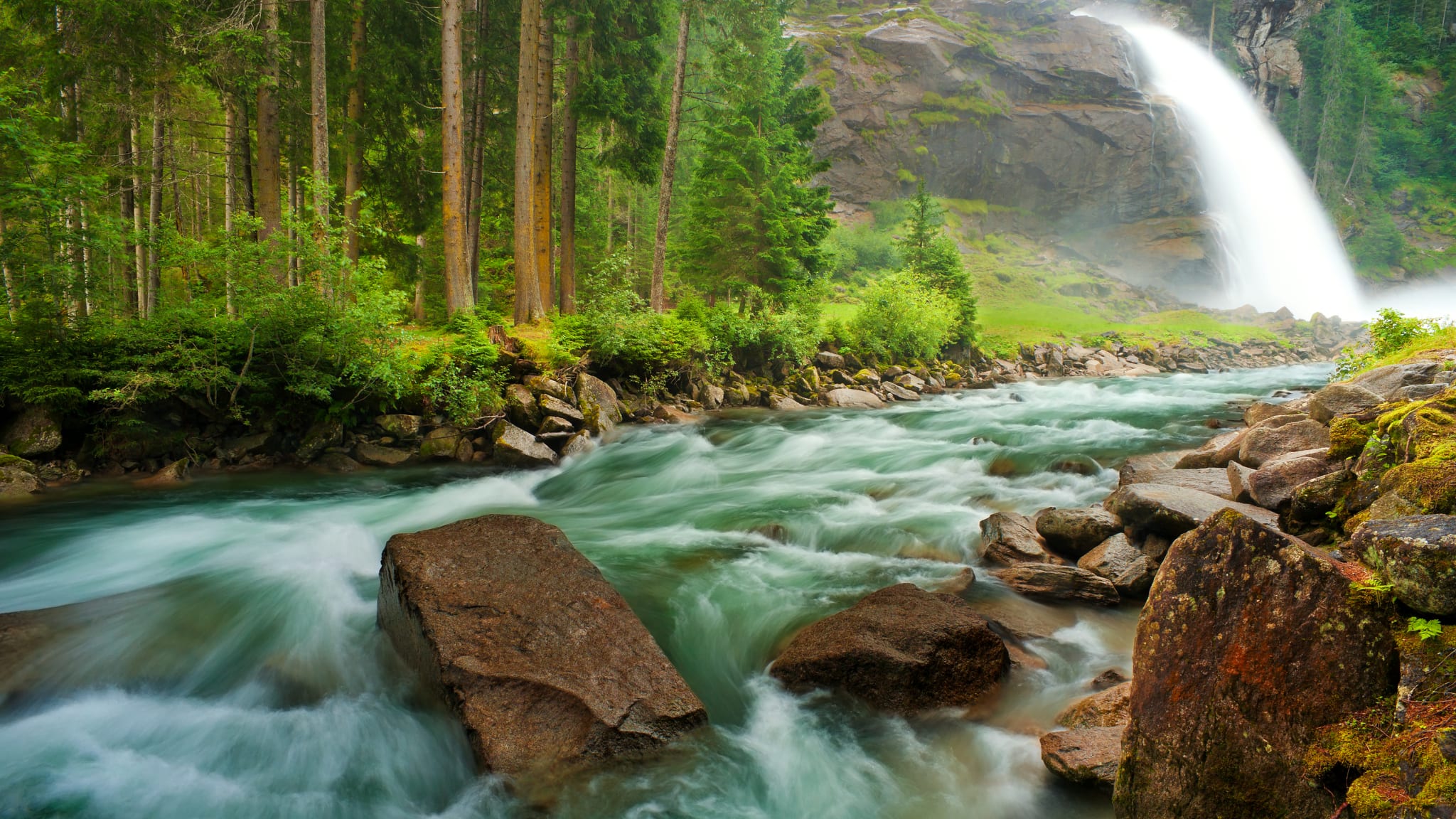 An den Krimmler Wasserfällen