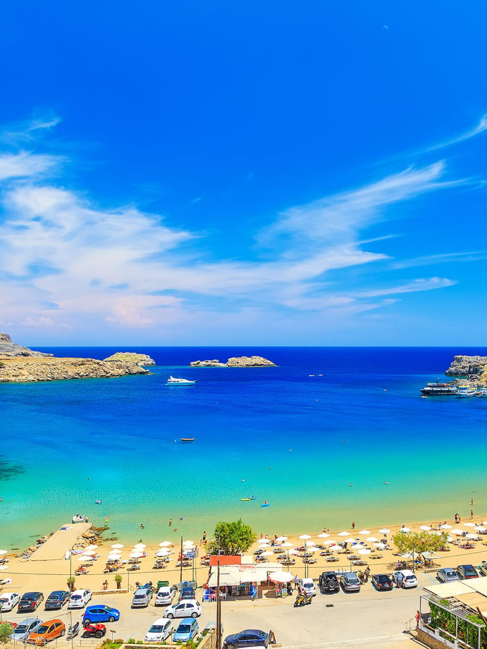 Lindos Bay, Rhodos, Griechenland