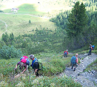 Rückweg zur Seilbahn
